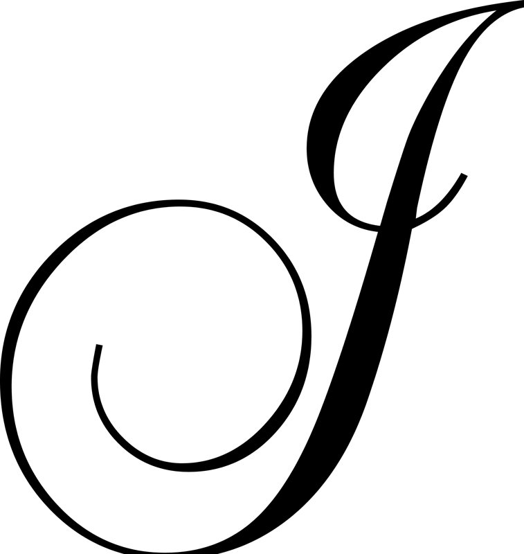 J In Cursive  Font Calligraphy Letter J Cursive, PNG, 850x850px